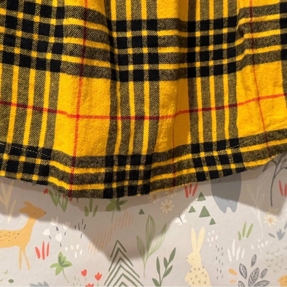 Hanna Andersson Yellow Plaid/Tartan Hanukkah Christmas Dress 2T Yellow Plaid